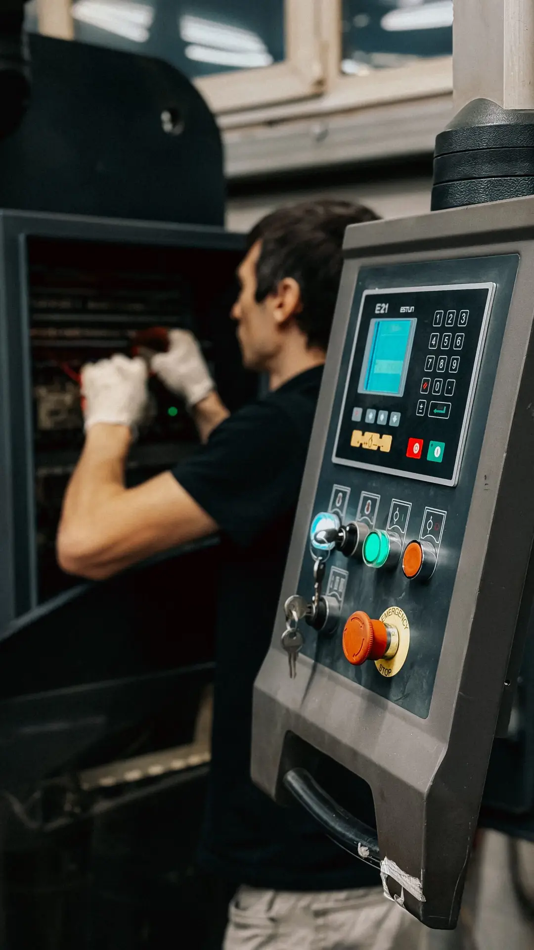 Intervention sur une machine